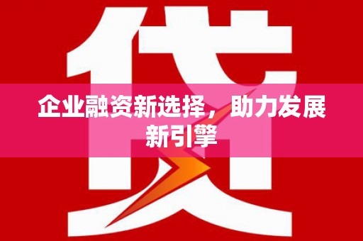 雁峰企业融资新选择，助力发展新引擎