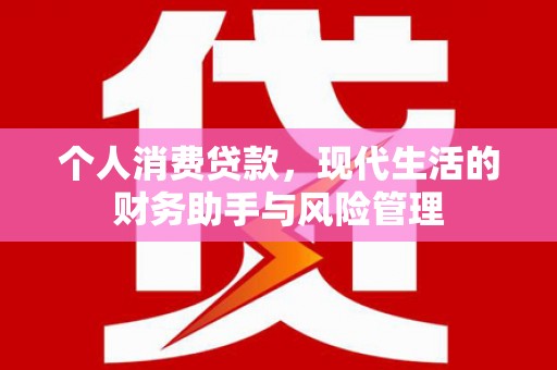 雁峰个人消费贷款，现代生活的财务助手与风险管理
